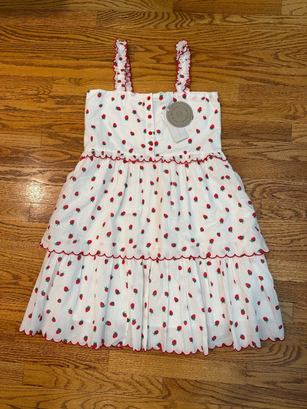 NWT Stella McCartney Girls Strawberry Dress Sz 14